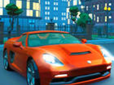3D Night City: 2 Player Racing background
