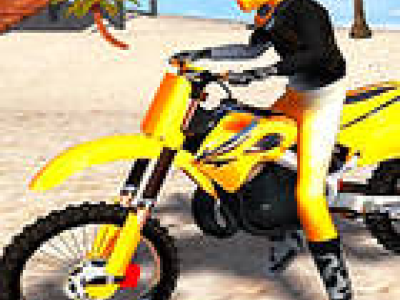 Beach Bike Stunt Racing background