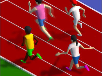Sprinter 100 Meter background