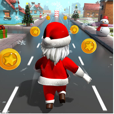 Santa Run Kit Santa Run - Play Online
