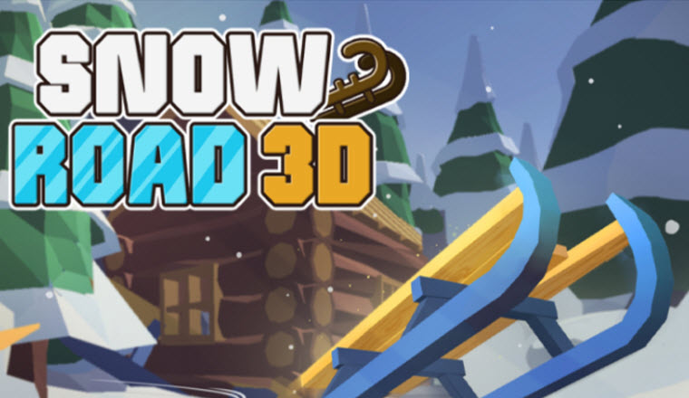 snow road 3d screenshot